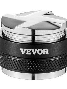 VEVOR Coffee Distributor 51mm, 2-in-1 Adjustable Espresso Distributor with Fan-S